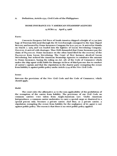 Transportation Case Digest: Cangco v. MRR (1918) .